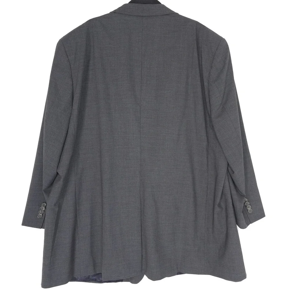 INDOCHINO New Men's Blazer Sport Coat LARGE Gray Wool Made for you APQ Jacket 52
